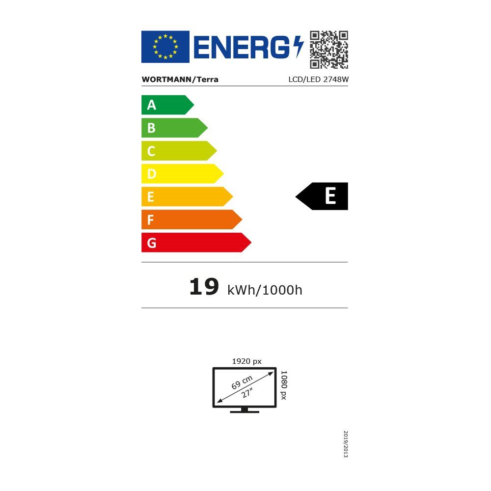 TERRA LCD/LED 2748W V4 IPS black HDMI/DP/USB-C