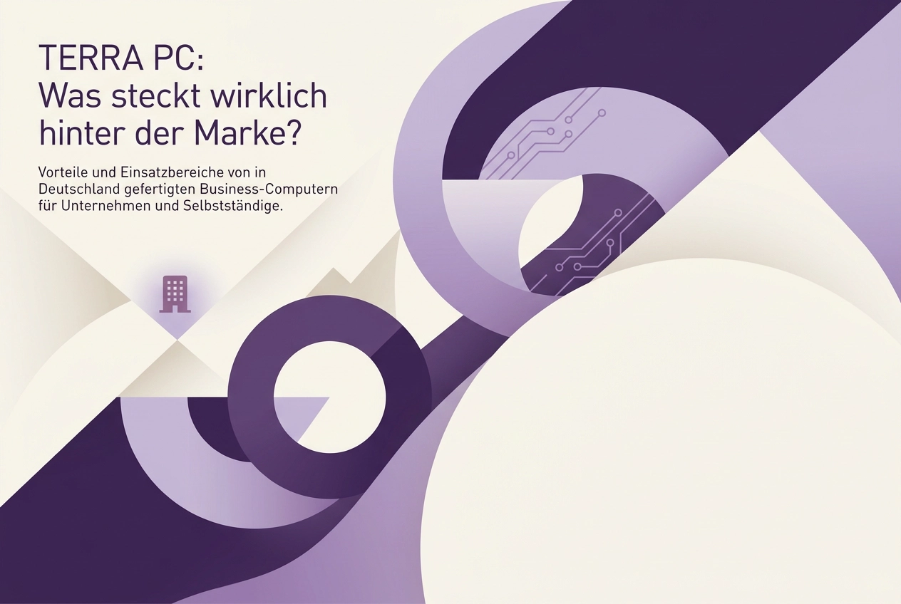 Professional header image for industry analysis: TERRA PC: Was steckt wirklich hinter der Marke?