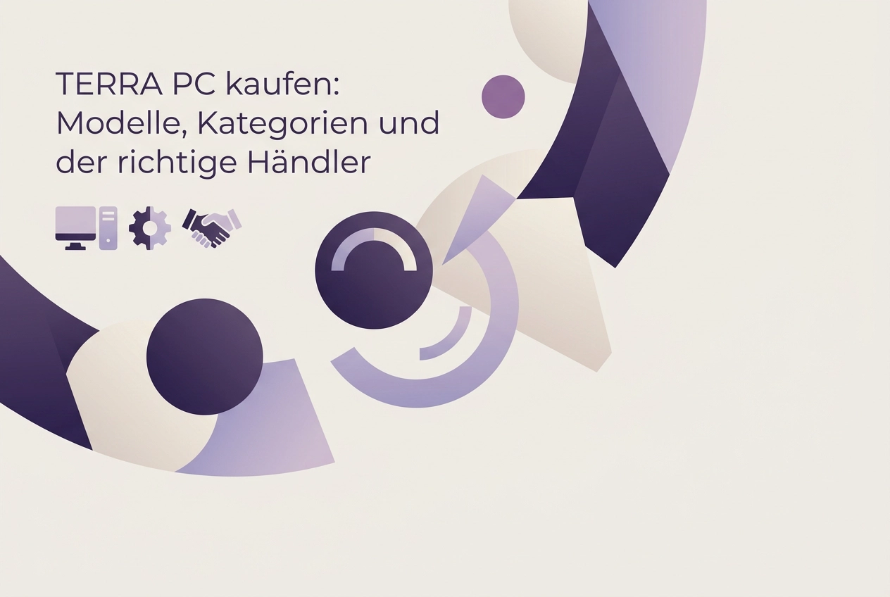 Professional header image for list-based article: TERRA PC kaufen: Modelle, Kategorien und der richtige Hän...